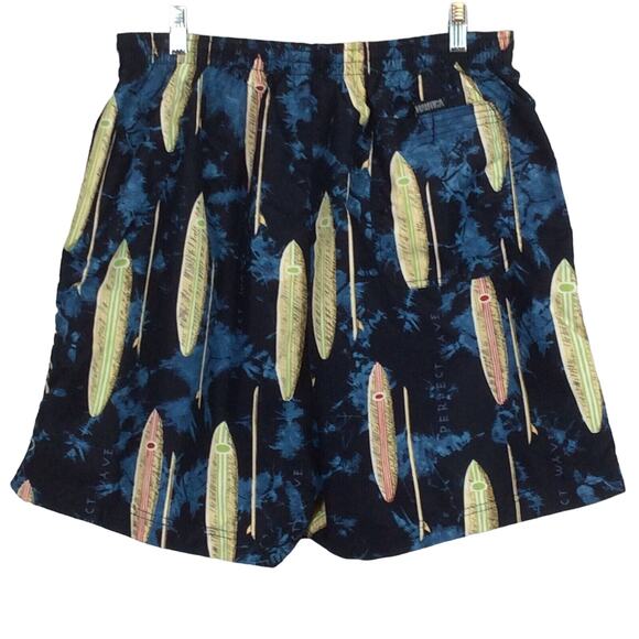 Nautica Men’s Sz L Swim Trunks Surf Board Print Shorts Surfing Beach Pool Cruise - Picture 3 of 12